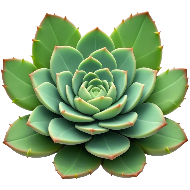 Cinematic Realistic Succulent Emoji, Compact and plump, with fleshy leaves arranged in rosettes of various shapes. The soft, green leaves glow with a gentle radiance, exuding a sense of calm and tranquility. Soft glowing outline, capturing the essence of resilience and beauty in a blossoming succulent! emoji