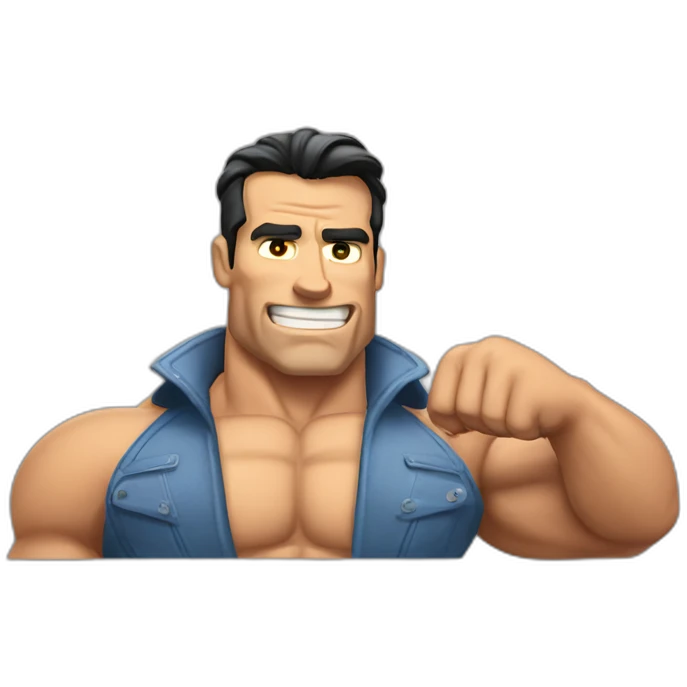 arnold schwarzengeer flexing emoji