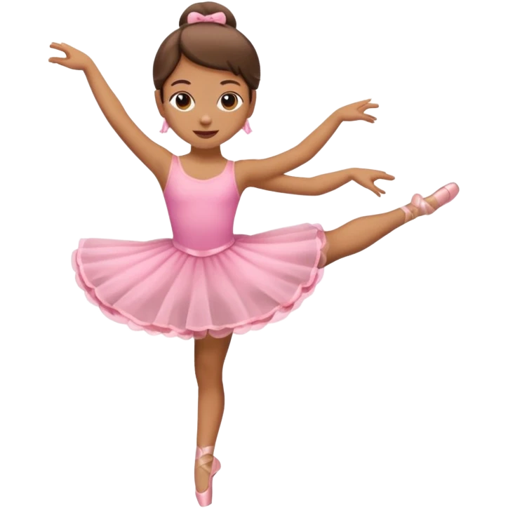 Emoji of pink dress cutie patutie twirling ballerina  emoji