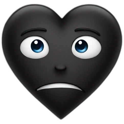 Black broken heart emoji