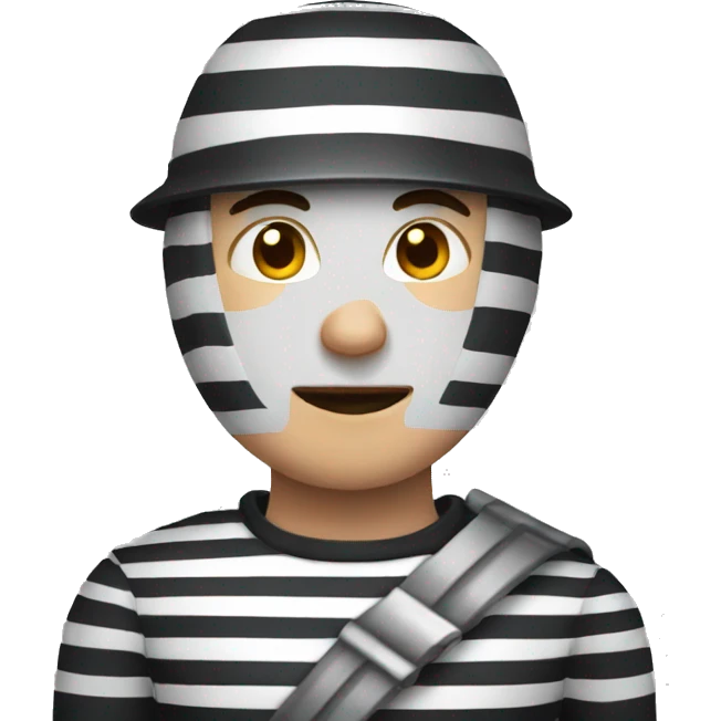 striped prisoner emoji