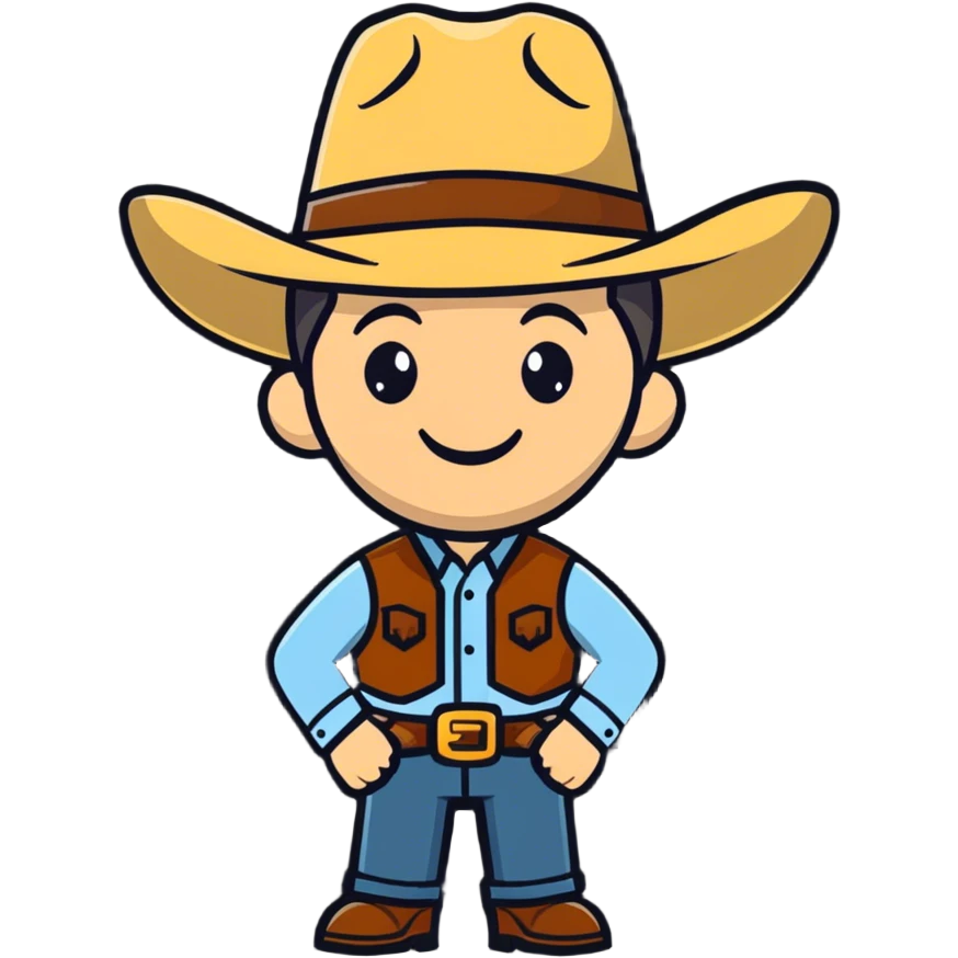 Guy wearing cowboy hat emoji