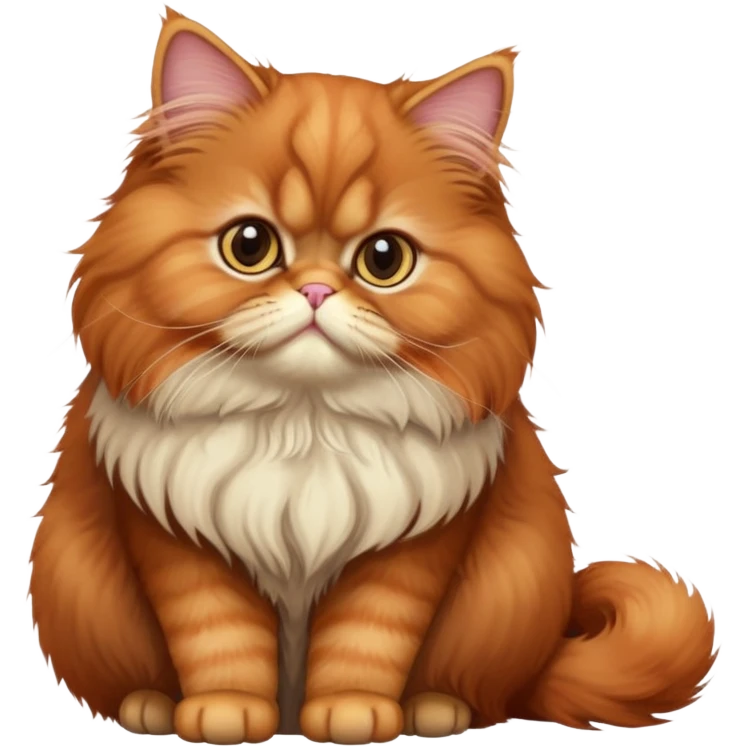 Red Persian cat and brown lop-eared emoji