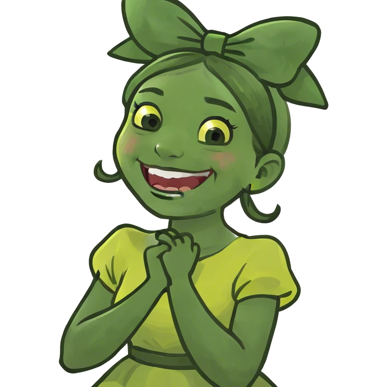 A girl that has their arms crossed holding neck laughing emoji