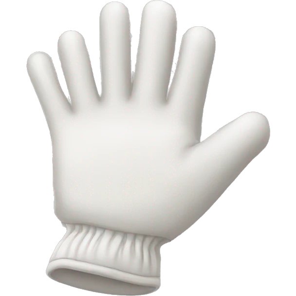 Guantes blancos  emoji