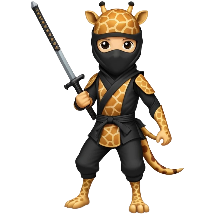 Giraffe ninja emoji