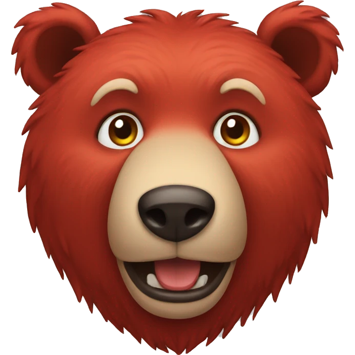 red bear emoji