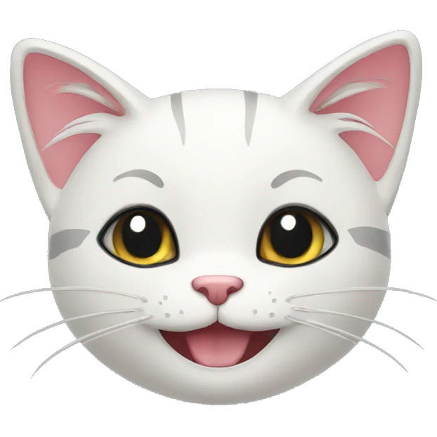 Happy black cat emoji