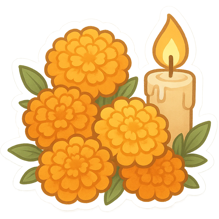 一堆万寿剧和蜡烛 emoji