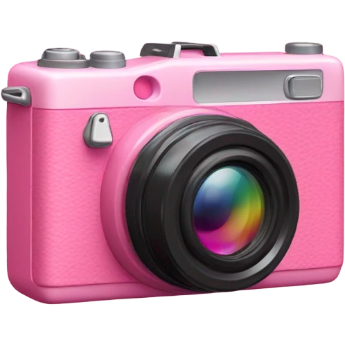 pink camera emoji