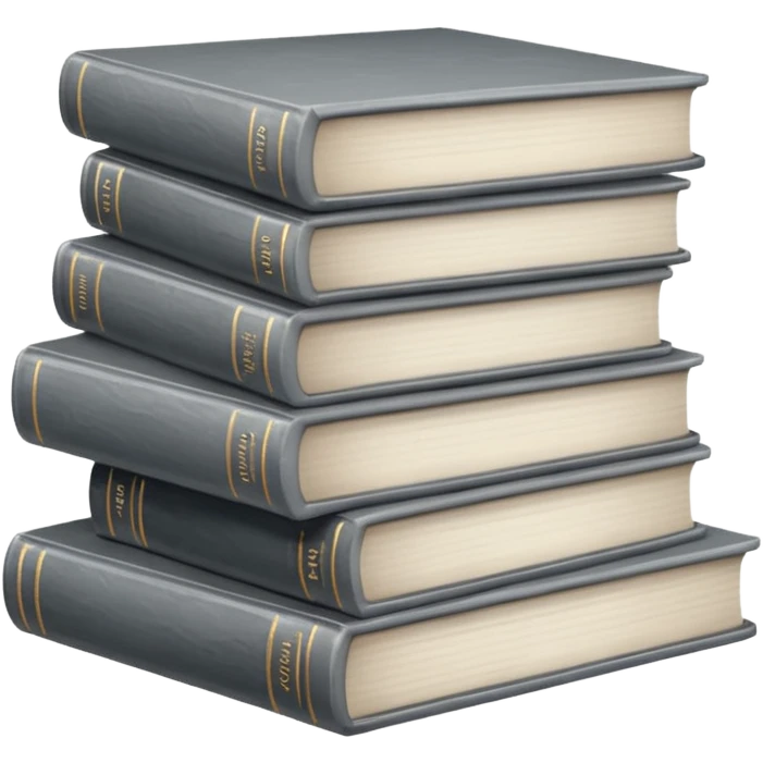 Gray books emoji