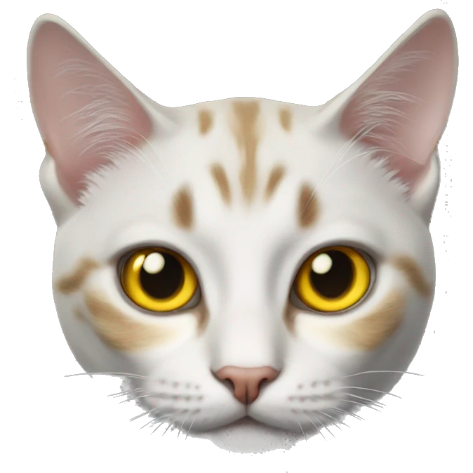Realistic cat yellow eyes  emoji