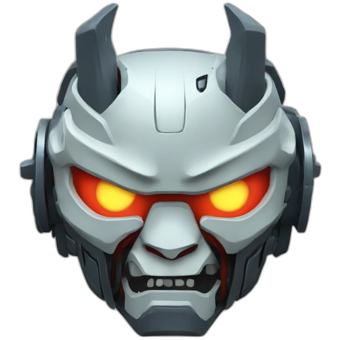 mecha oni mask emoji