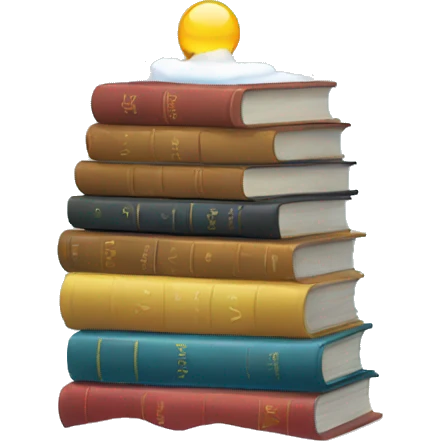 Book in an snowglobe emoji