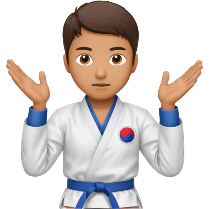 Scientist doing taekwondo emoji