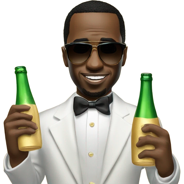 P diddy with Champaign  emoji