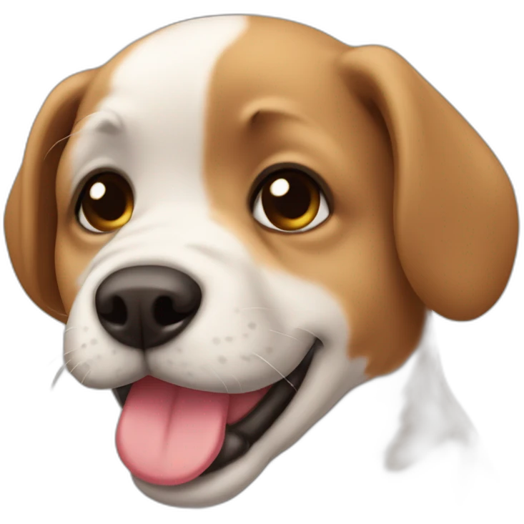 Cachorro dando beso emoji