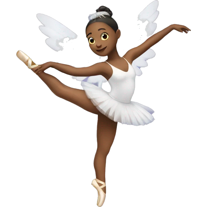 Ballet dancer with wings emoji