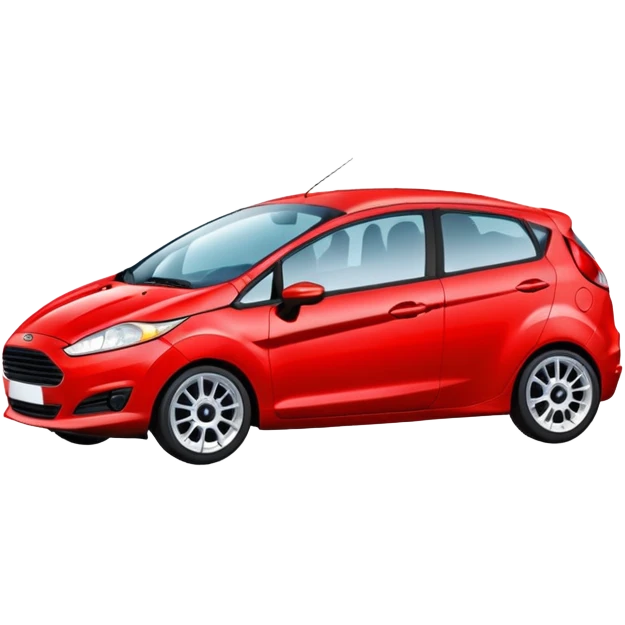 Red Ford Fiesta 2012 Emoji emoji