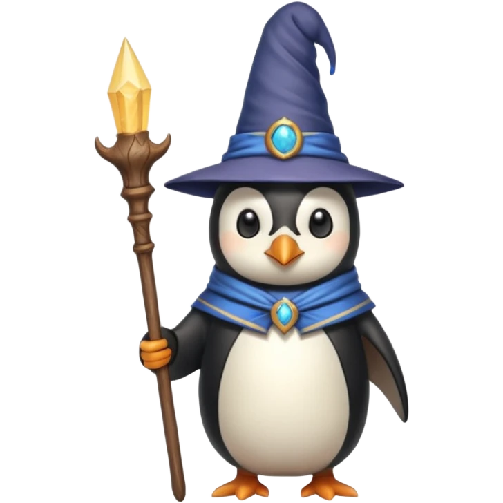 Penguin Wizard emoji