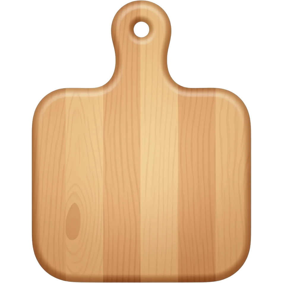 plain wood cutting board emoji