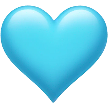 Light blue heart emoji