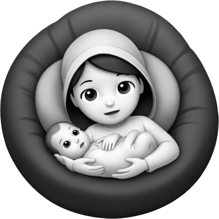 Newborn B&W emoji