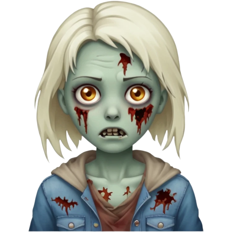 Zombie girl emoji