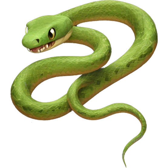 Snake on a gothic board emoji