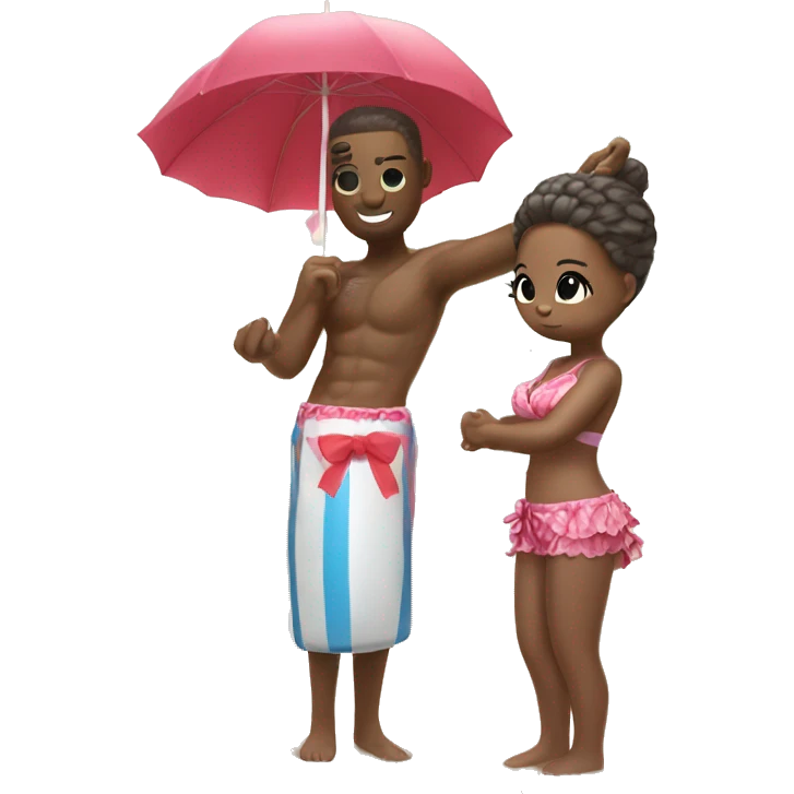 Hello kitty in tthe beach emoji