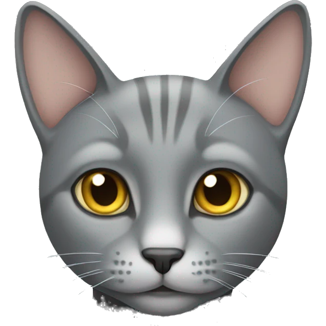 Grey cat emoji