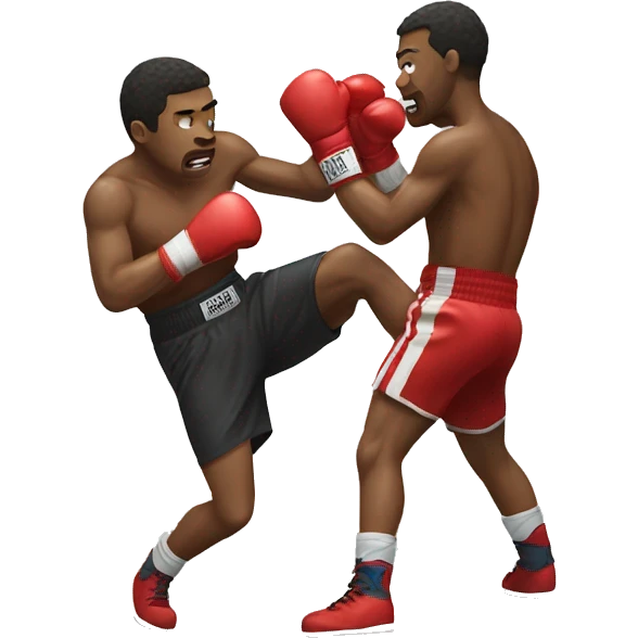 Boxing knockdown emoji