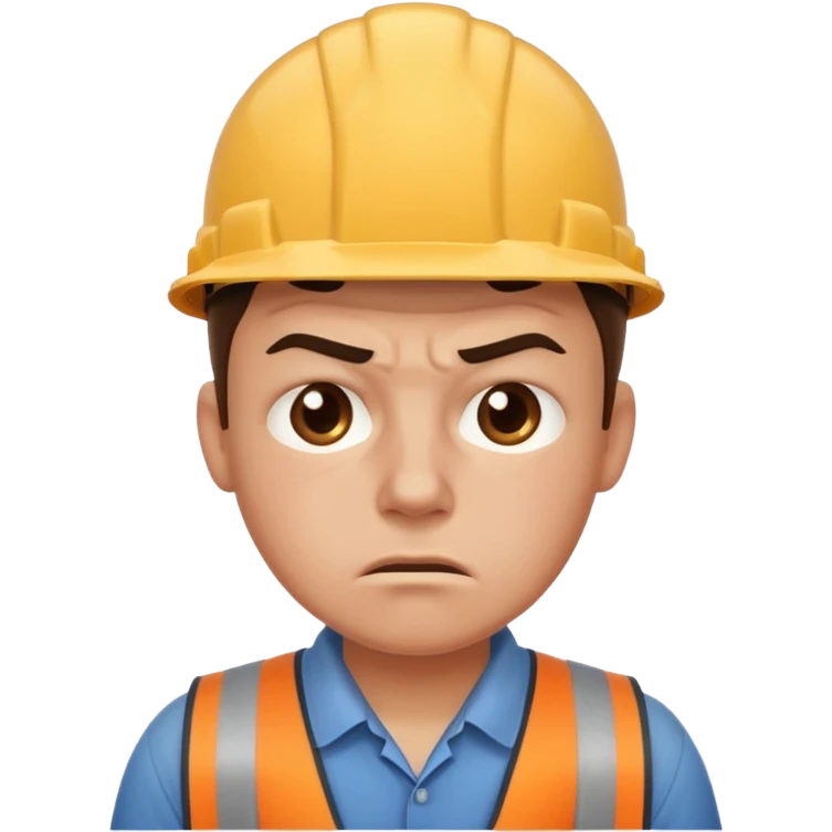 worker in stress emoji