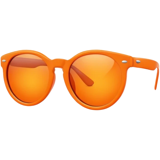 Orange sunglasses emoji