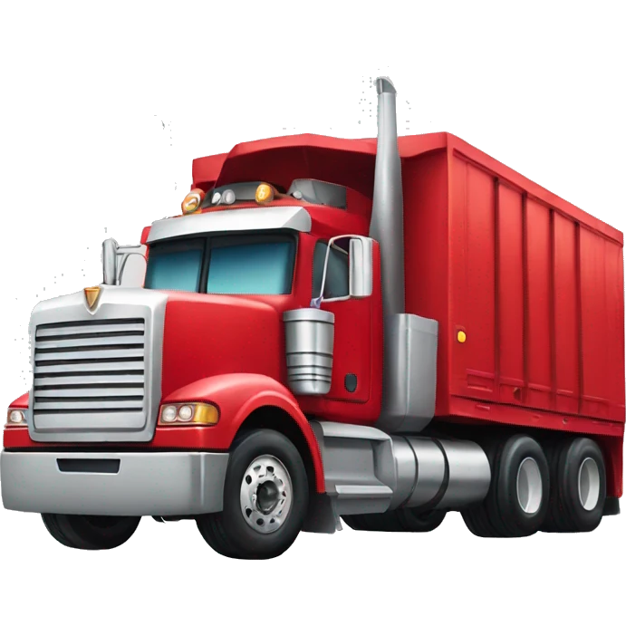 Big red transformer truck emoji