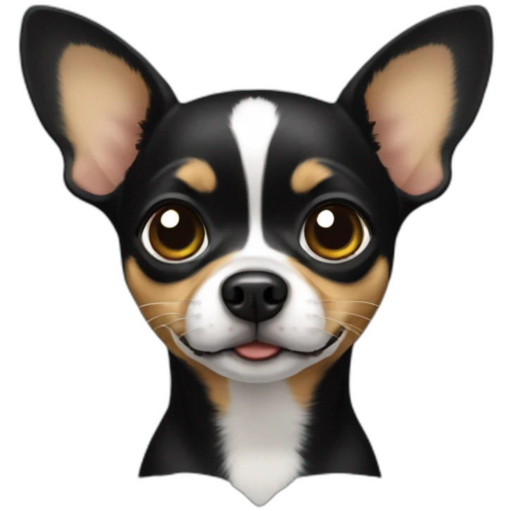 Chihuahua negro emoji