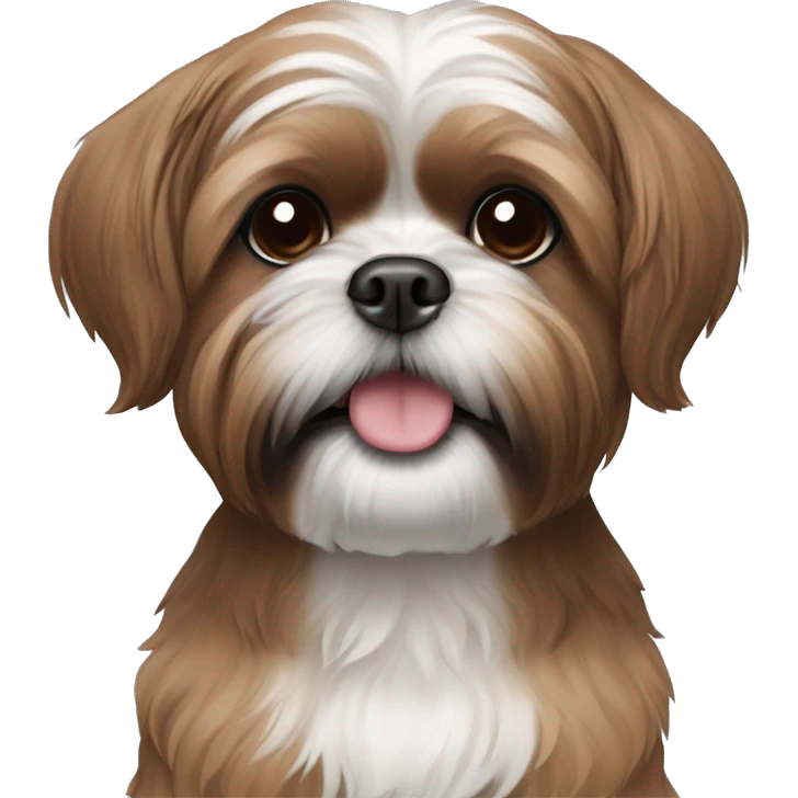 brown shih tzu emoji