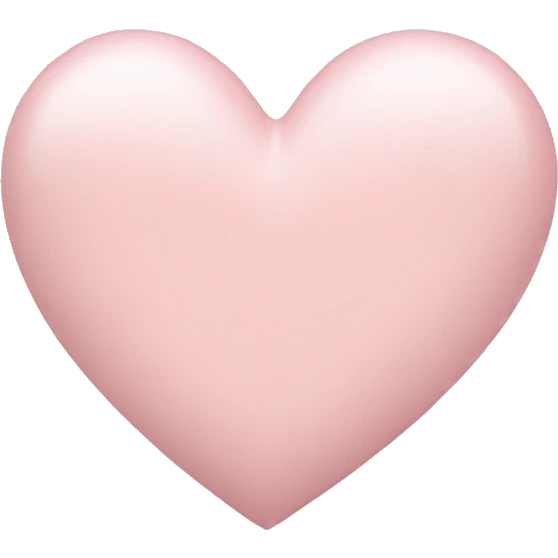 Pale pink heart emoji