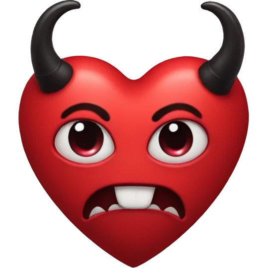 heart with devil horns emoji