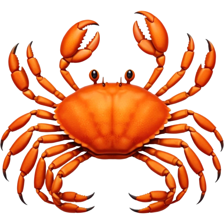 A crab with a total of eight legs emoji