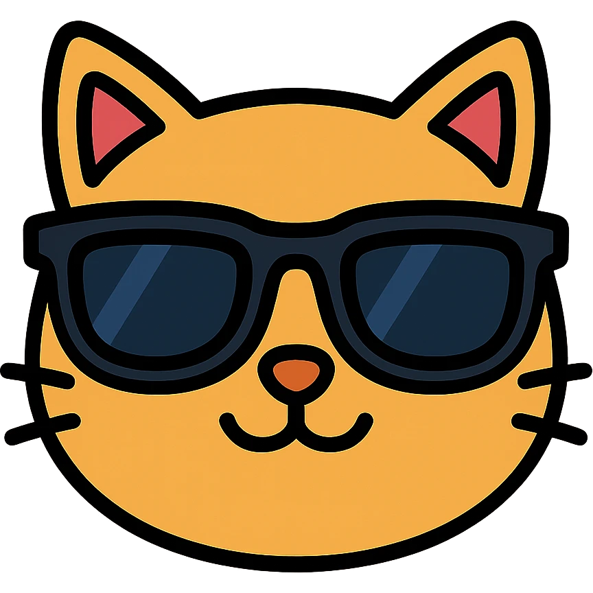cat wearing sunglasses emoji