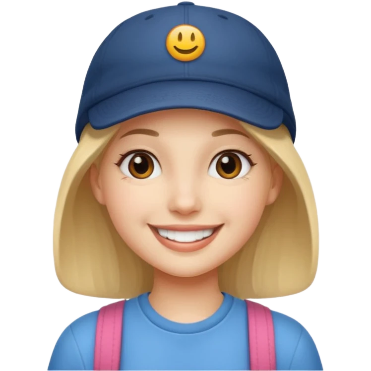 girl with cap emoji
