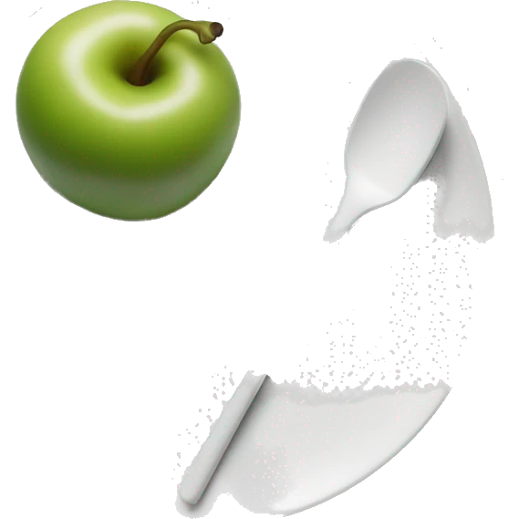 minimalistic white still life scene emoji