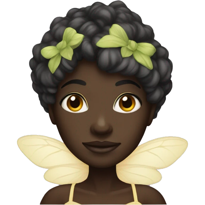 Black fairy darkskin  emoji