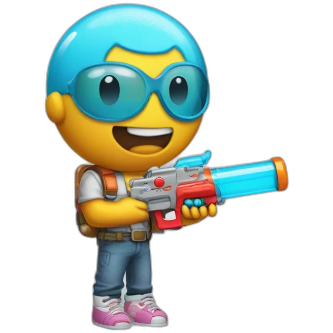Gumball watterson with supersoaker emoji