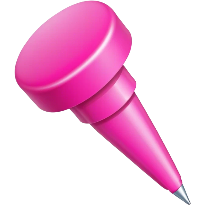Pink push pin emoji