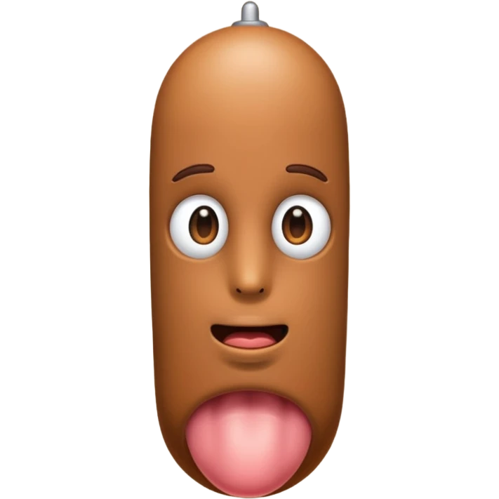 Penis with a face long emoji