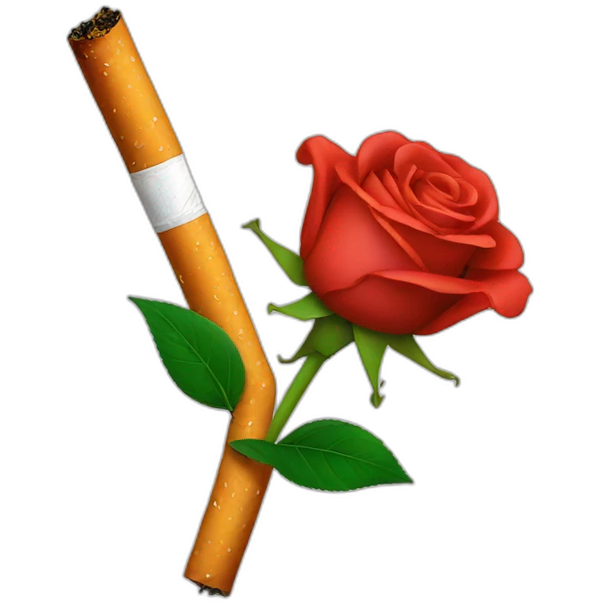 cigarette rose emoji