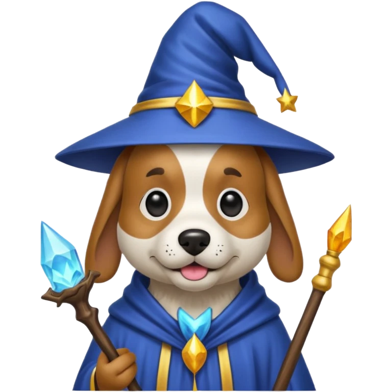 Dog wizard emoji