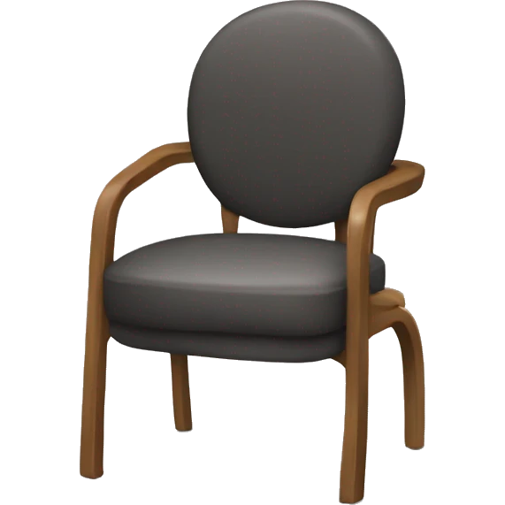 a chair with only one leg emoji